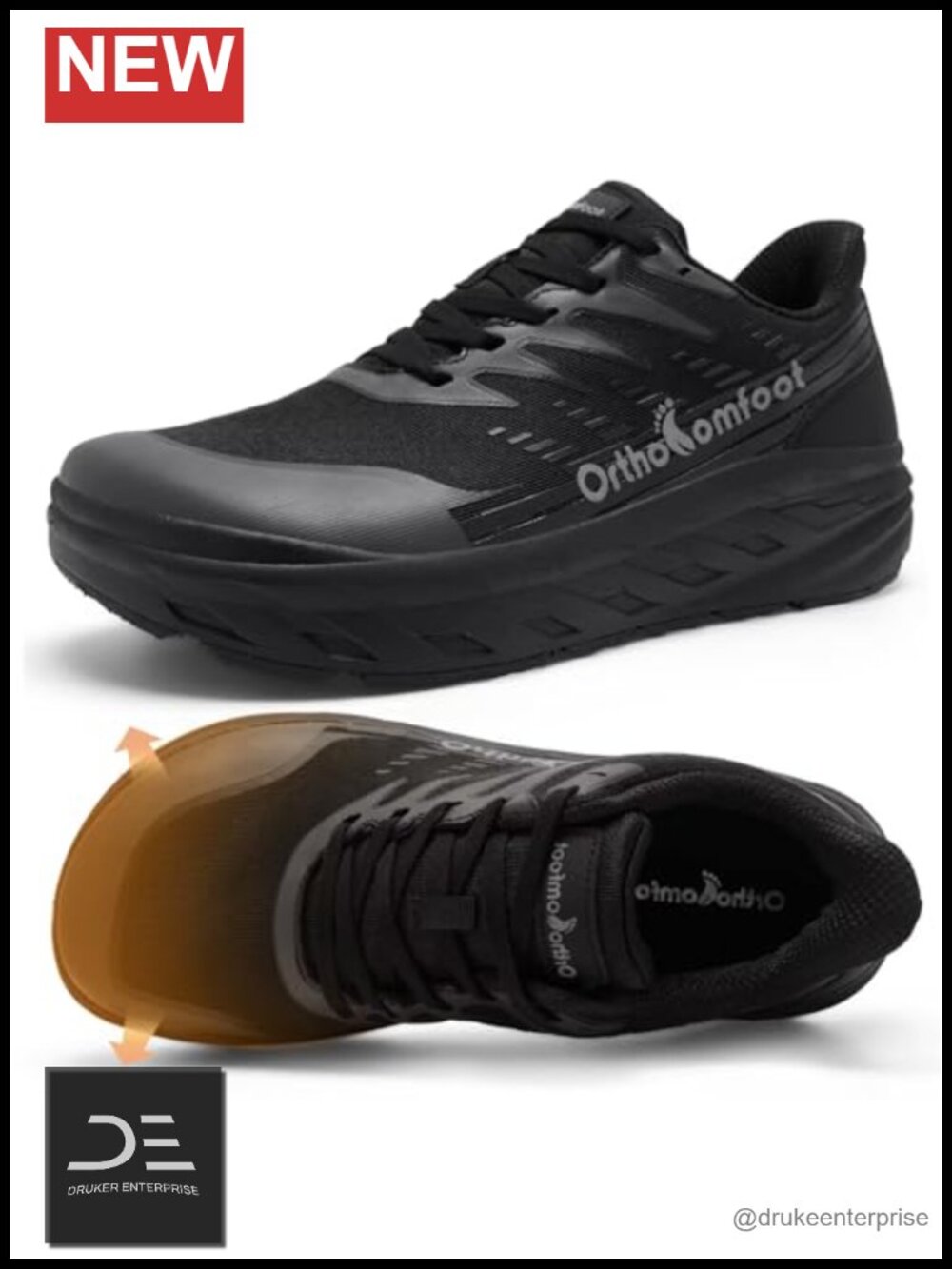 Women's Wide Toe Box Slip-On Athletic Sneakers with Arch Support